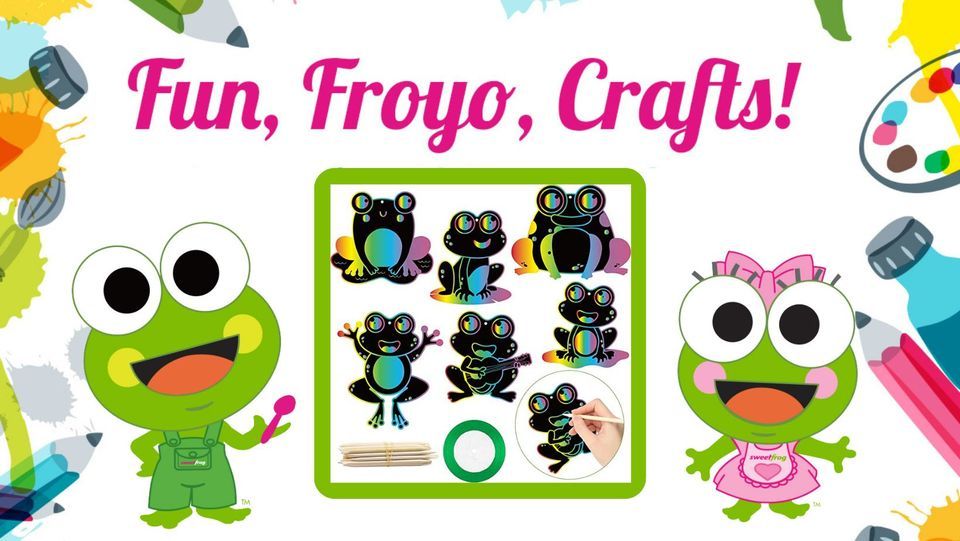 Free Kids Frog Craft at sweetFrog Victorville, sweetFrog Premium Frozen