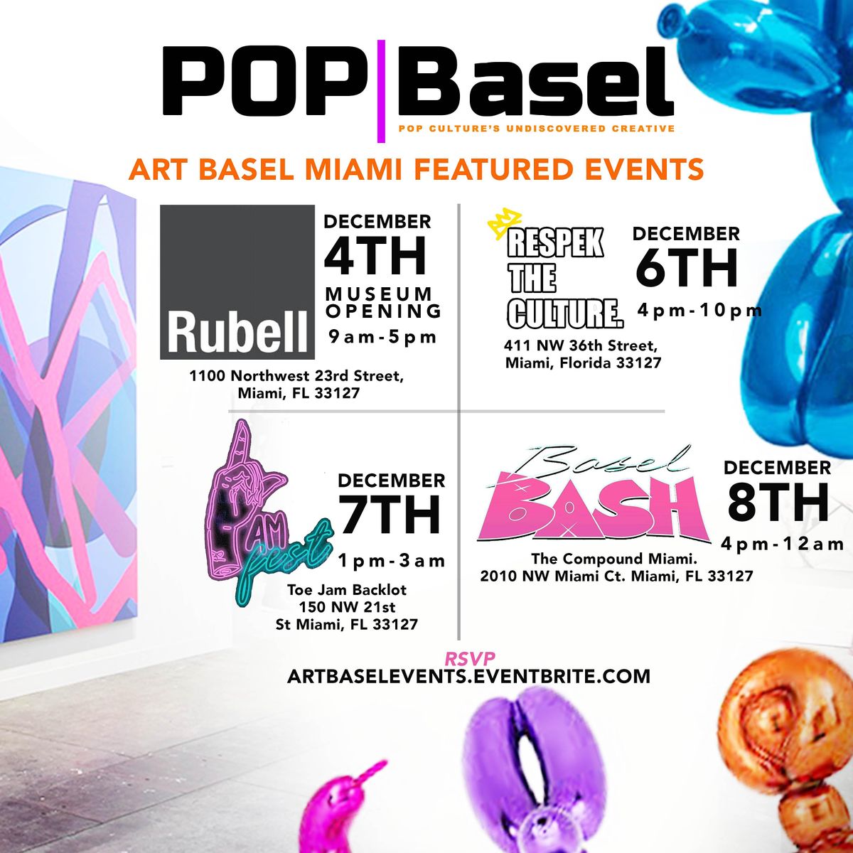 Art Basel Events List Of All Upcoming Art Basel Events In Miami Art Basel Miami 2022 Events