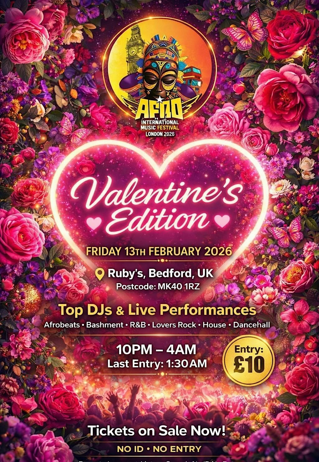 AFRO INTERNATIONAL MUSIC FESTIVAL – VALENTINE’S EDITION