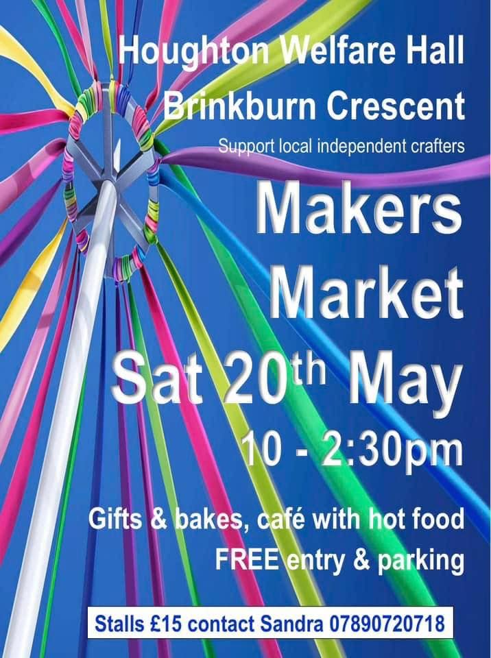 Makers market houghton , Houghton Miners Welfare Hall, Sunderland, May