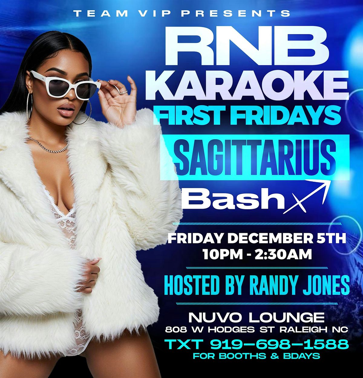 Rnb Karaoke First Fridays | Sagz Season, 5 December | Event in Raleigh | AllEvents