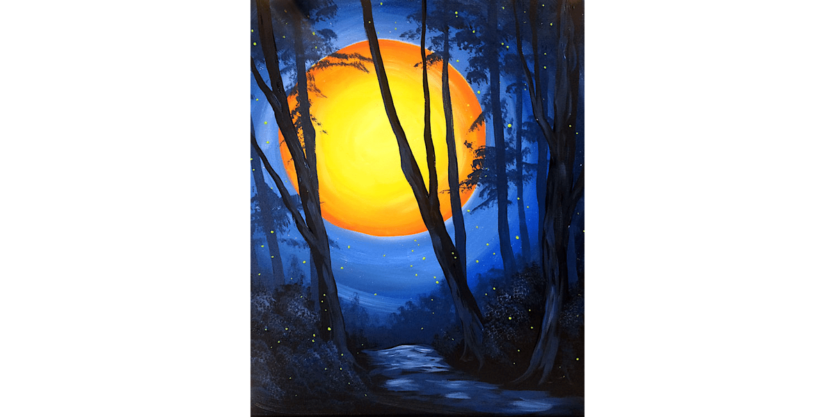 La Luna Splende - Paint and Sip in Cincinnati | Classpop!™, 18 February | Event in West Chester | AllEvents