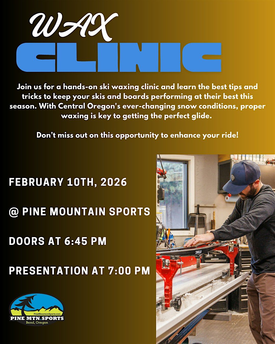 Wax Clinic, 10 February | Event in Bend | AllEvents