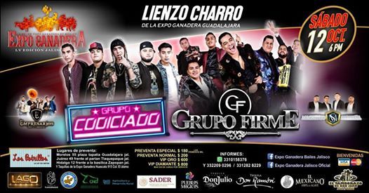 Grupo Codiciado y Grupo Firme en la Expo Ganadera Jalisco