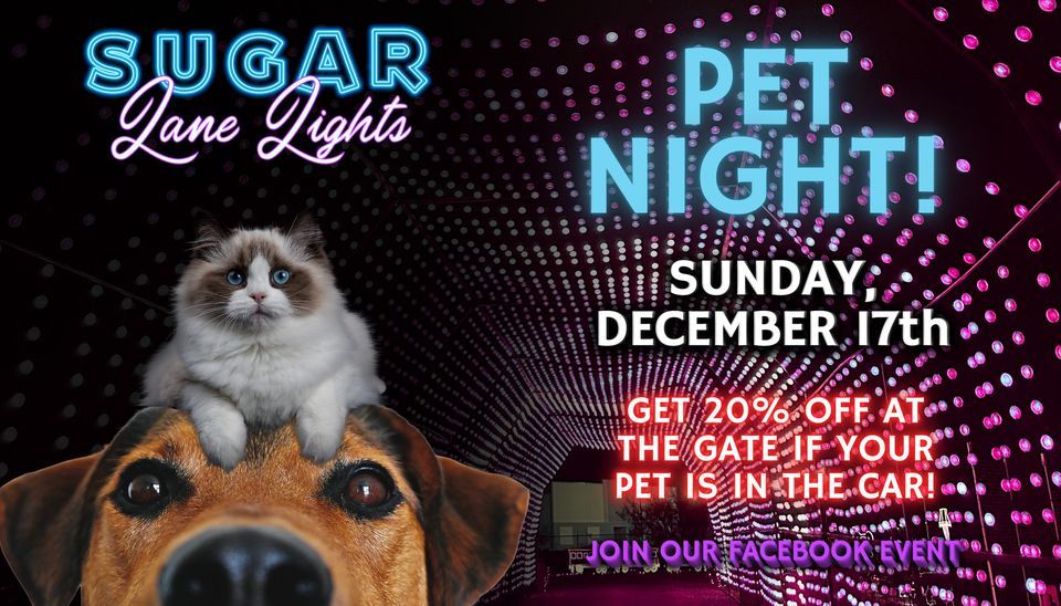 Sugar Lane Lights Pet Night, Sugar Lane Lights, Haslet, December 17