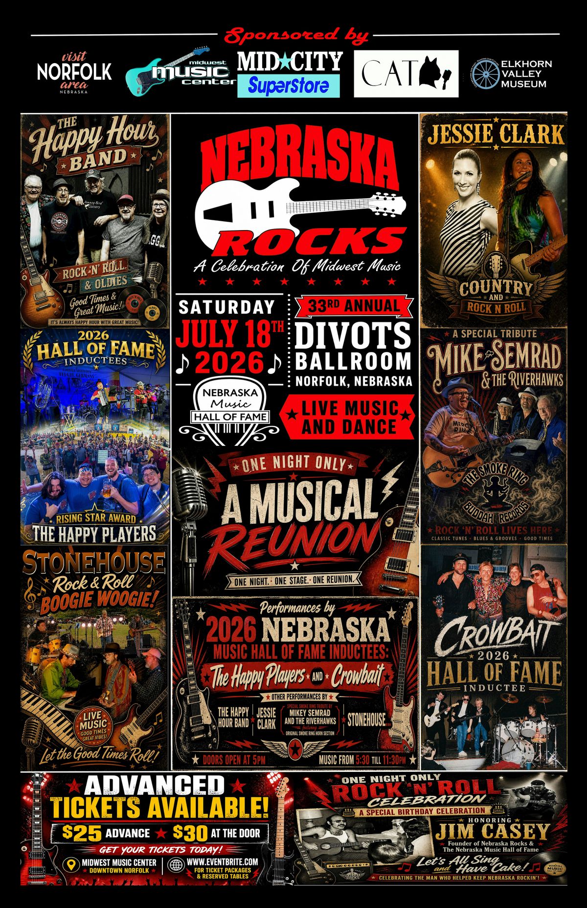 Nebraska Rocks 2026, Divots Conference Center, Norfolk, 18 July 2026 ...