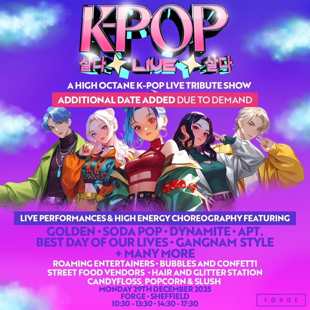 K-POP Live 2| FORGE, Sheffield, 29 December | Event in Sheffield | AllEvents