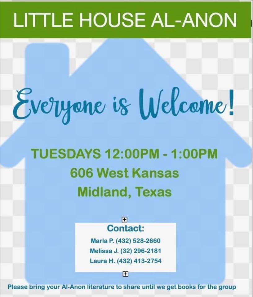 Little House Al Anon Meeting, 606 W Kansas Ave, Midland, TX 797013243