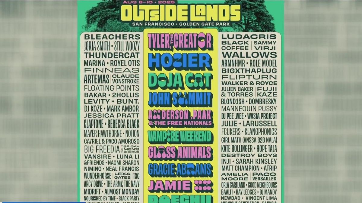 Outside Lands Music Festival - 3 Day Pass with Tyler, The Creator, Hozier, Doja Cat, John Summit, and more!, 8 August