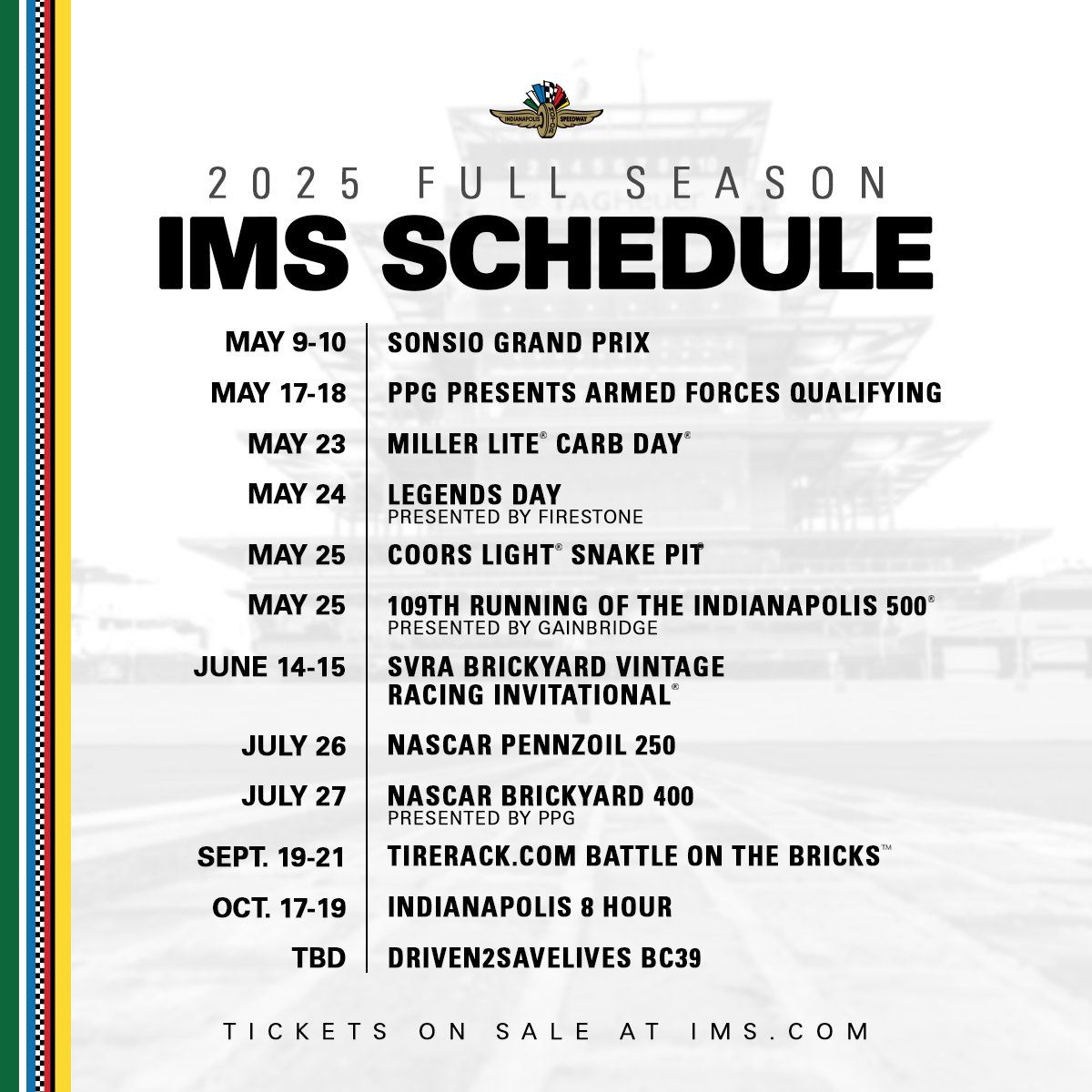 Indianapolis 8 Hour - 3 Day Pass, 16 October | Event in Indianapolis | AllEvents