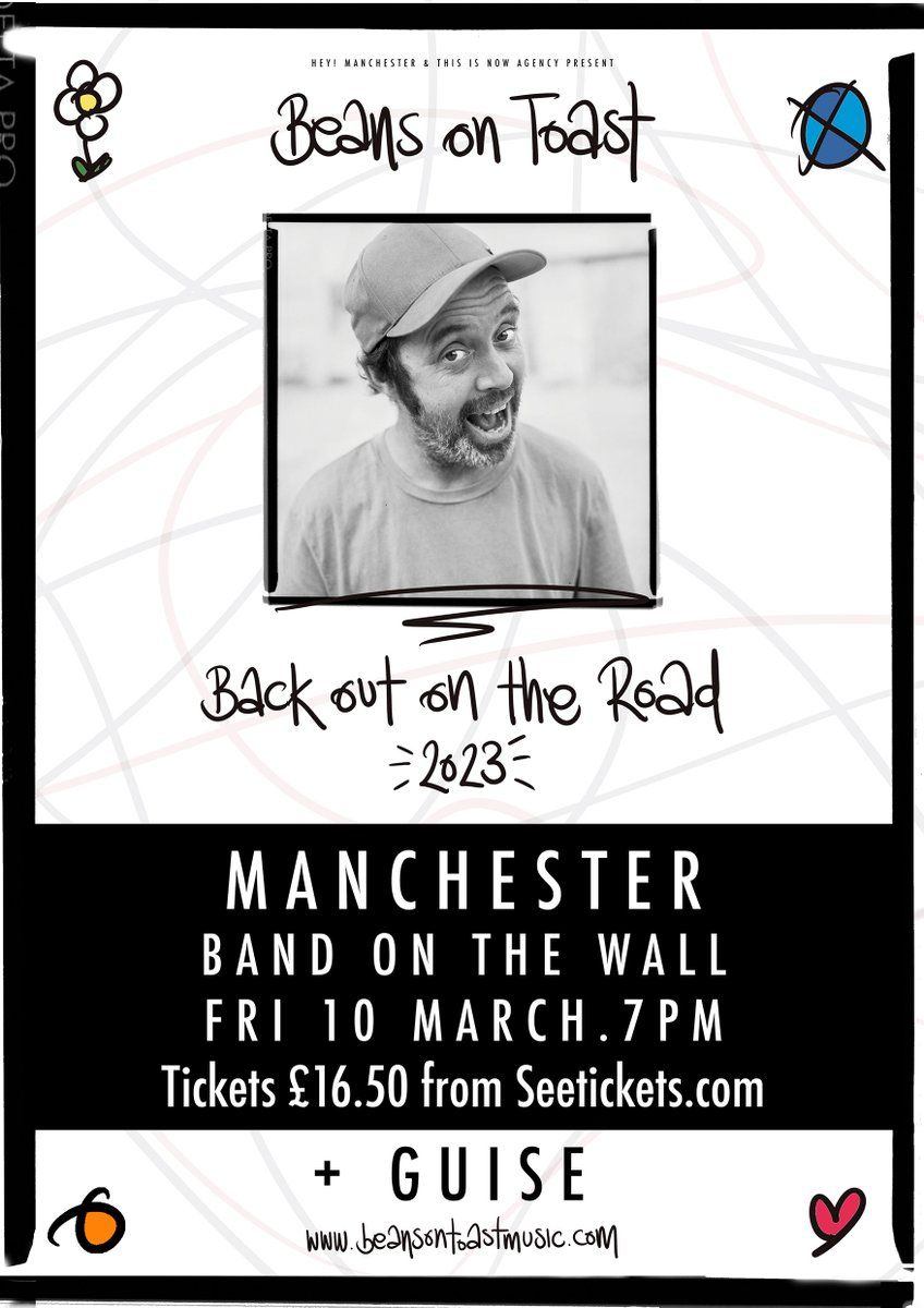 Beans On Toast Manchester Tickets, Band on the Wall, Manchester