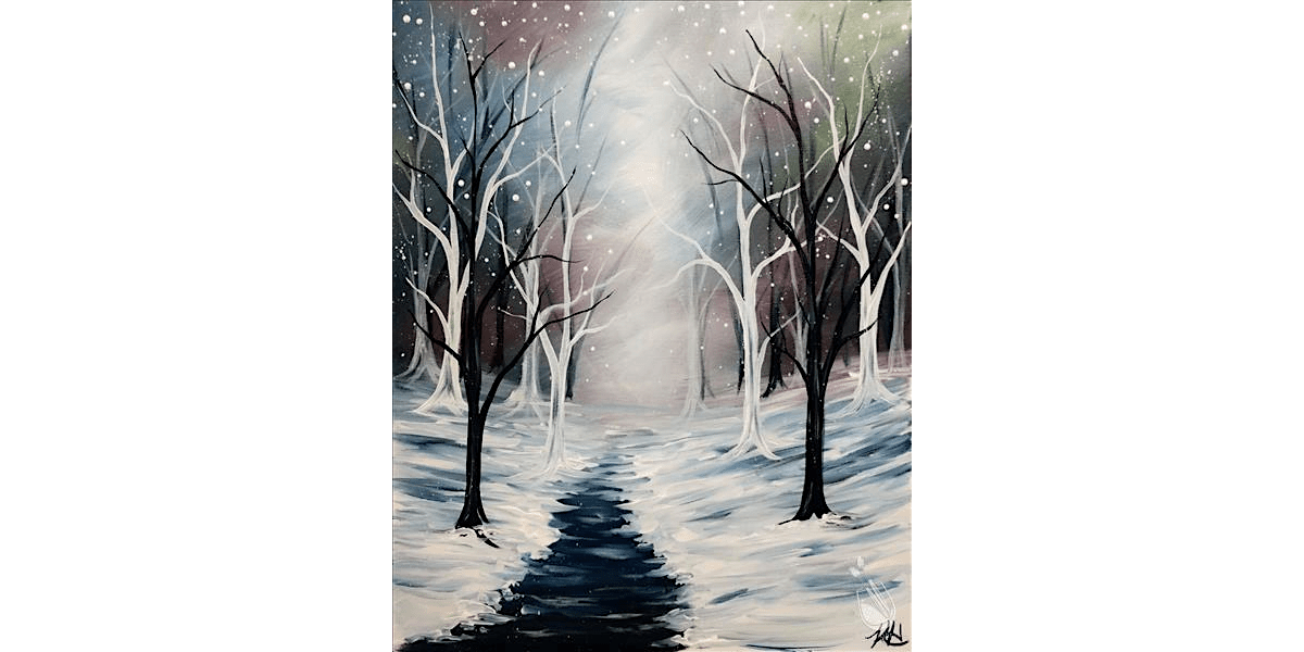 Mysterious Winter Forest - Paint and Sip in Denver | Classpop!™, 7 December | Event in Denver | AllEvents