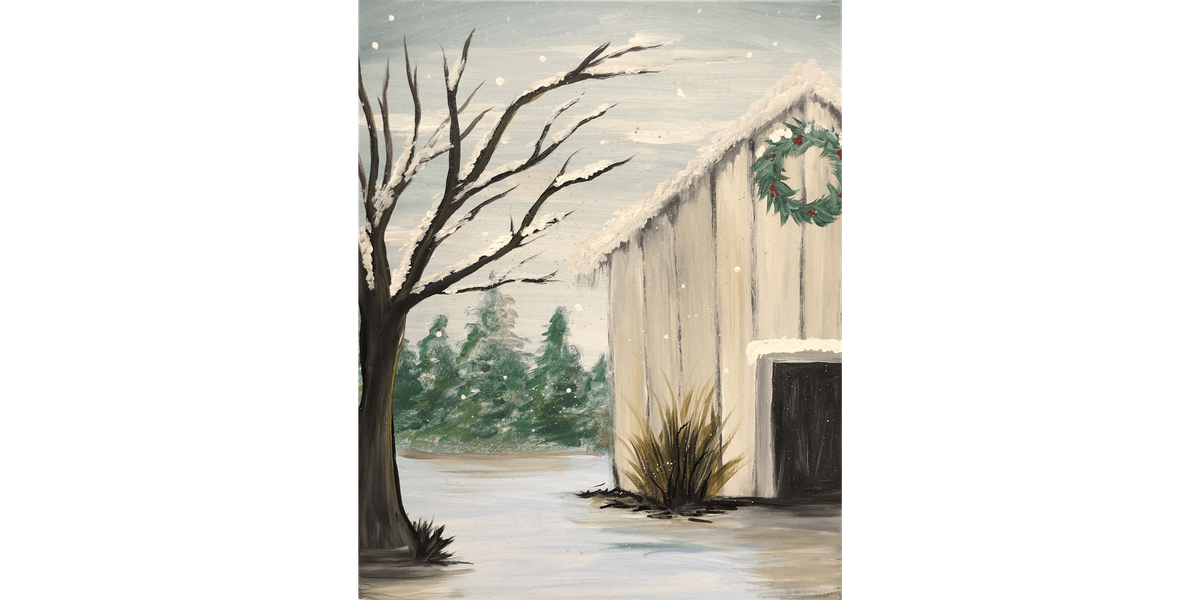 Rustic Winter Barn - Paint and Sip in Norfolk | Classpop!™, 17 December | Event in Norfolk | AllEvents