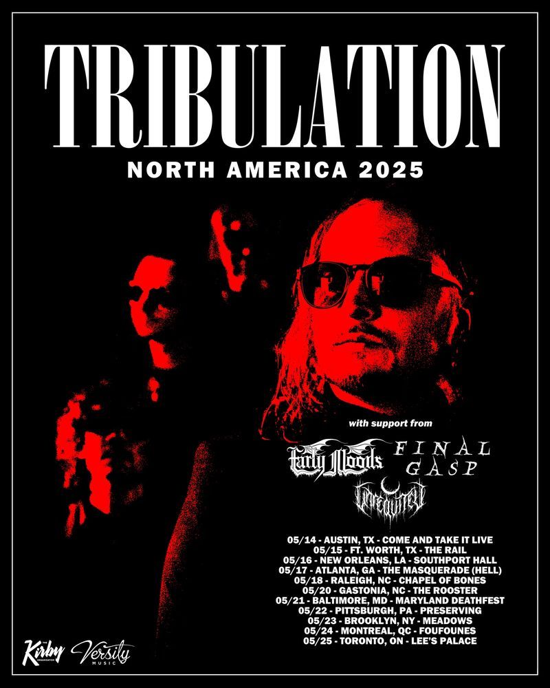 Tribulation & Early Moods, 14 May | Event in Fort Worth | AllEvents