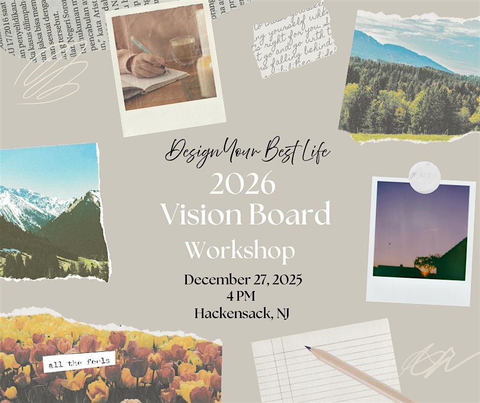 2026 Vision Board Workshop, 27 December | Event in Hackensack | AllEvents