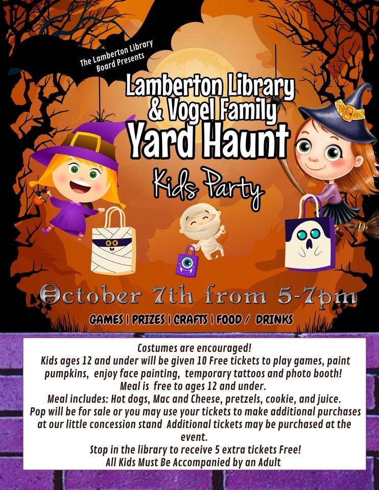 Halloween Kids Party, 304 S Ilex St, Lamberton, MN 561521032, United