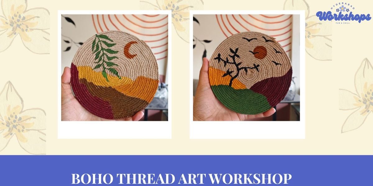 Boho thread art workshop, 6 September | Event in Hyderabad | AllEvents