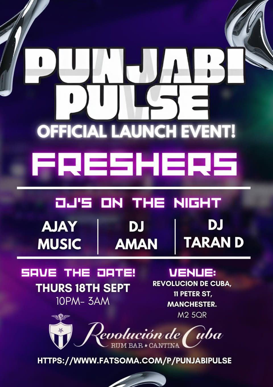 Punjabi Pulse Official Freshers Launch Event 🔥, 18 September | Event in Manchester | AllEvents