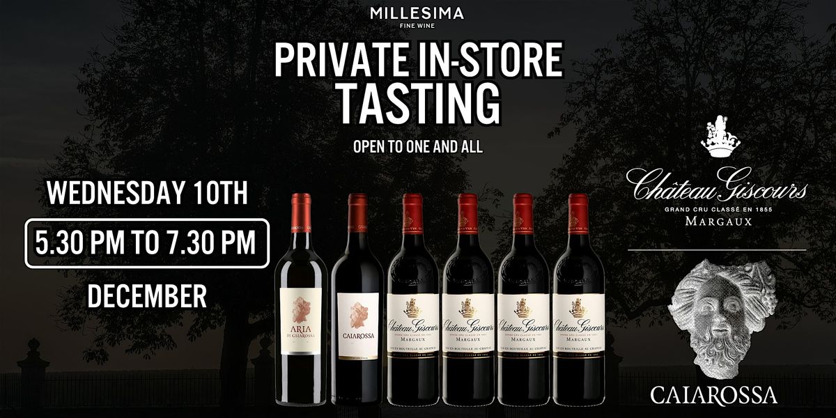 Private Tasting - Spotlight : Giscours 2022 #1 Wine Spectator & Caiarossa, 10 December | Event in New York