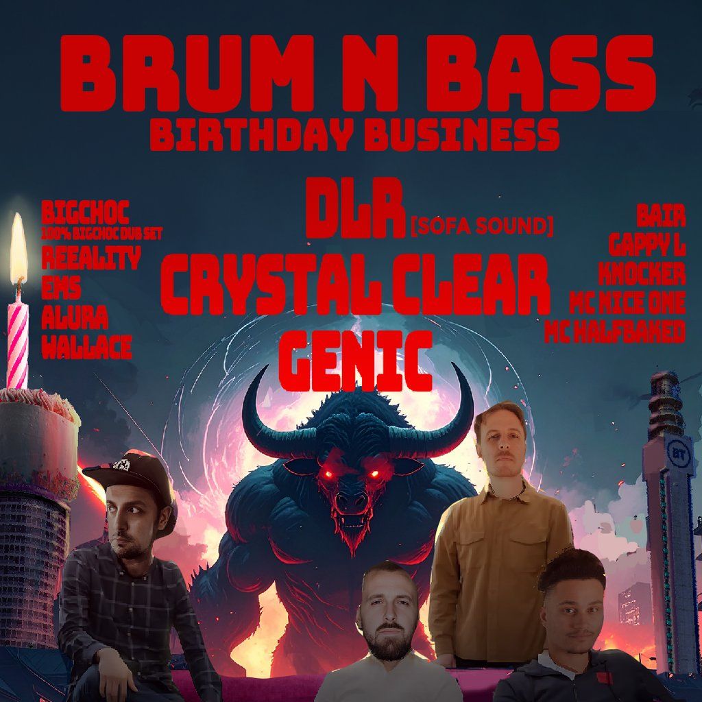 1 Year of Brum N Bass: DLR, Crystal Clear & Genic, 18 October | Event in Birmingham | AllEvents