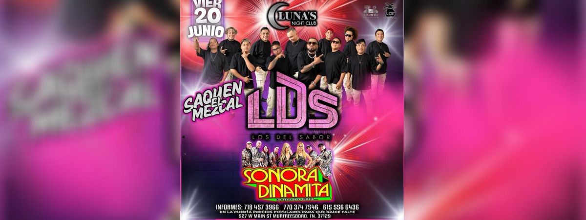 LOS DEL SABOR Y LA INTERNACIONAL SONORA DINAMITA., 20 June | Event in Murfreesboro | AllEvents