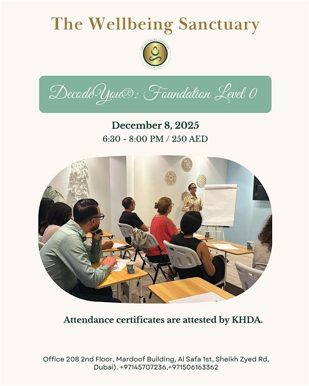 DecodeYou®️ : Foundation Level 0, 8 December | Event in Dubai | AllEvents