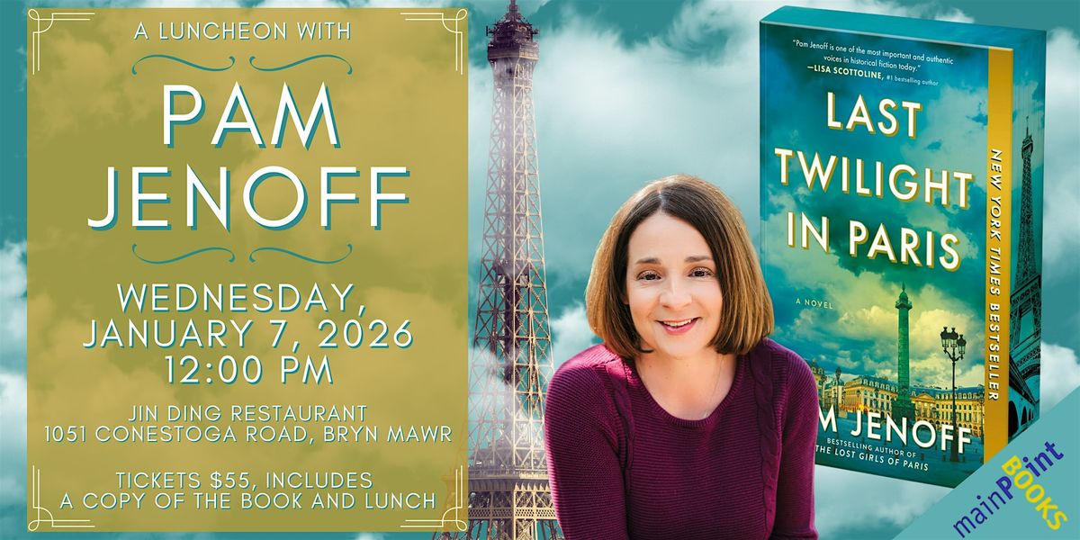 Lunch with Author Pam Jenoff, 7 January | Event in Bryn Mawr | AllEvents
