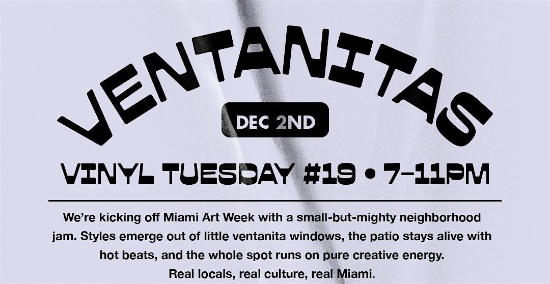 Miami Art Week: VENTANITAS @ El Fresco, 2 December | Event in Miami | AllEvents