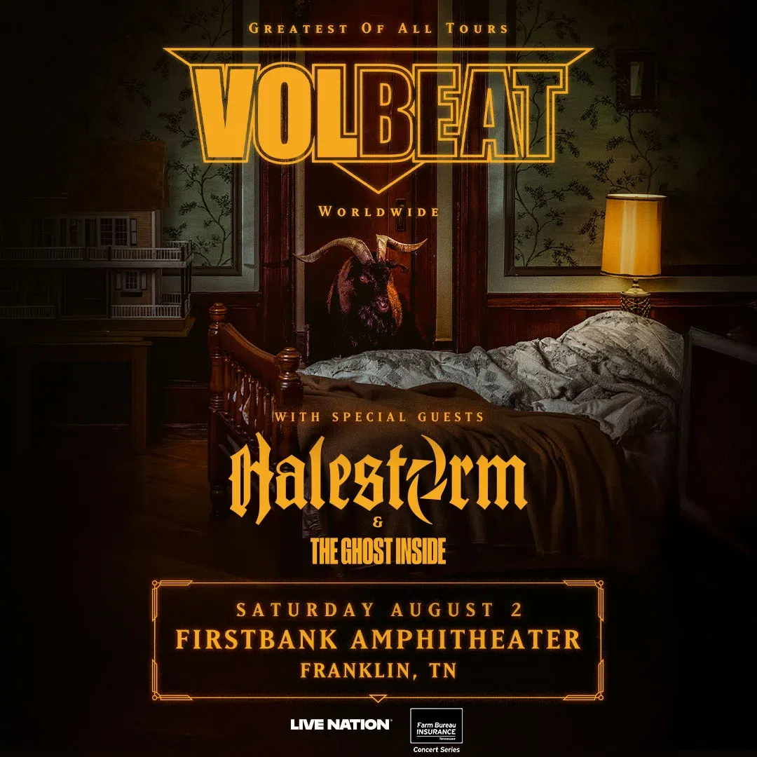 Volbeat  Halestorm & The Ghost Inside, 6 August | Event in Bristow | AllEvents