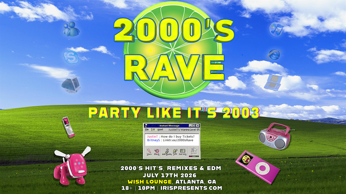 Iris Presents: 2000s Rave @ Wish Lounge | Fri, July 17th! – Things to ...