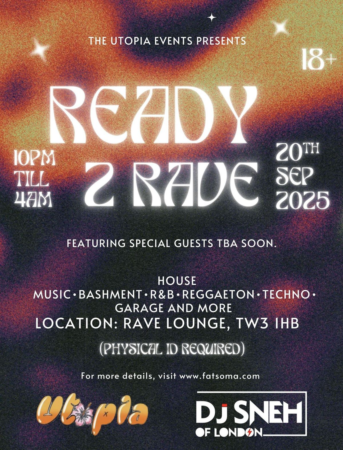 rave at utopia , 20 September | Event in Heston | AllEvents