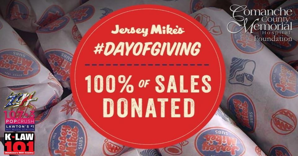 CCMH Starlight NICU Foundation & Jersey Mikes Day of Giving!, Jersey