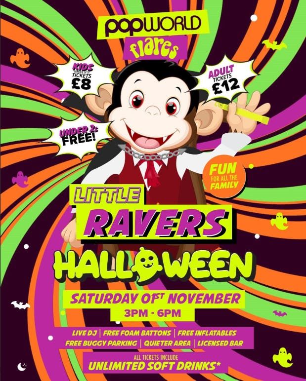 Little Ravers (Halloween party) 3-6pm, 1 November | Event in Middlesbrough | AllEvents