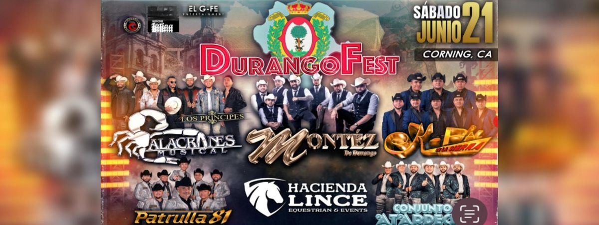DURANGO FEST EN CORNING, 21 June | Event in Corning | AllEvents