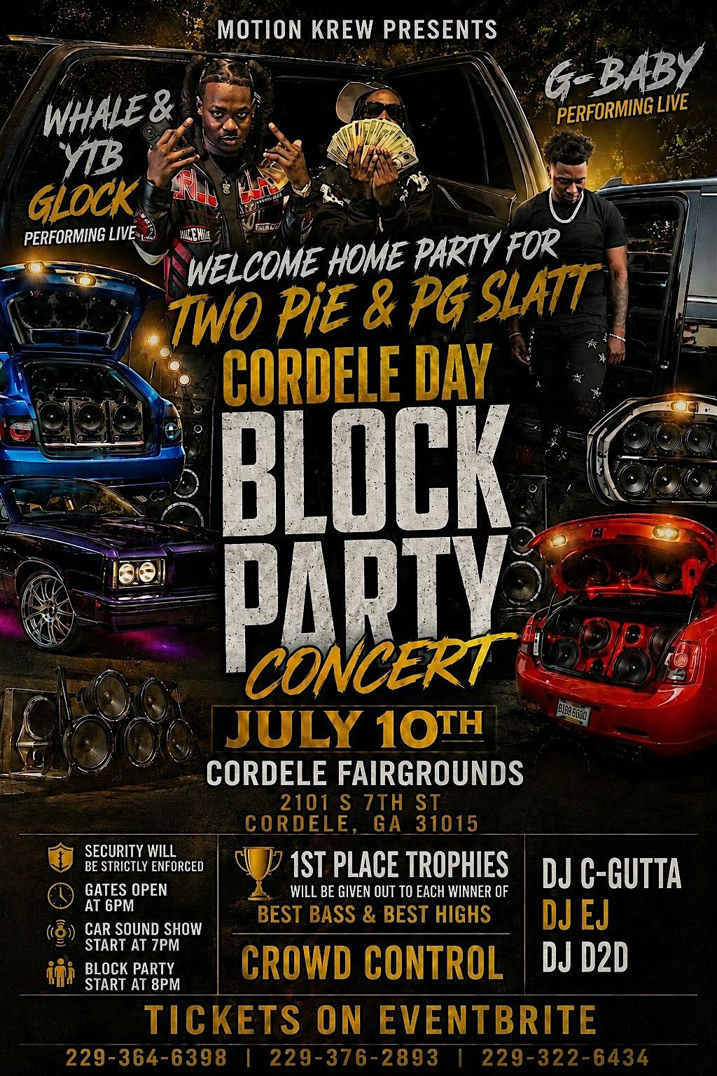 Cordele Day Block Party Concert, Cordele Lions Club, 10 July to 11 July ...