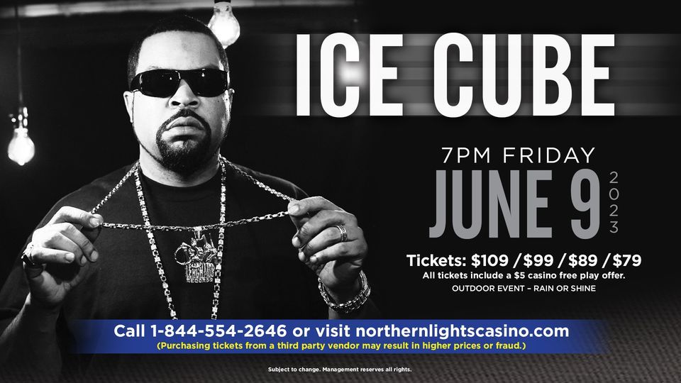 Ice Cube , Northern Lights Casino, Walker, June 9 2023 AllEvents.in