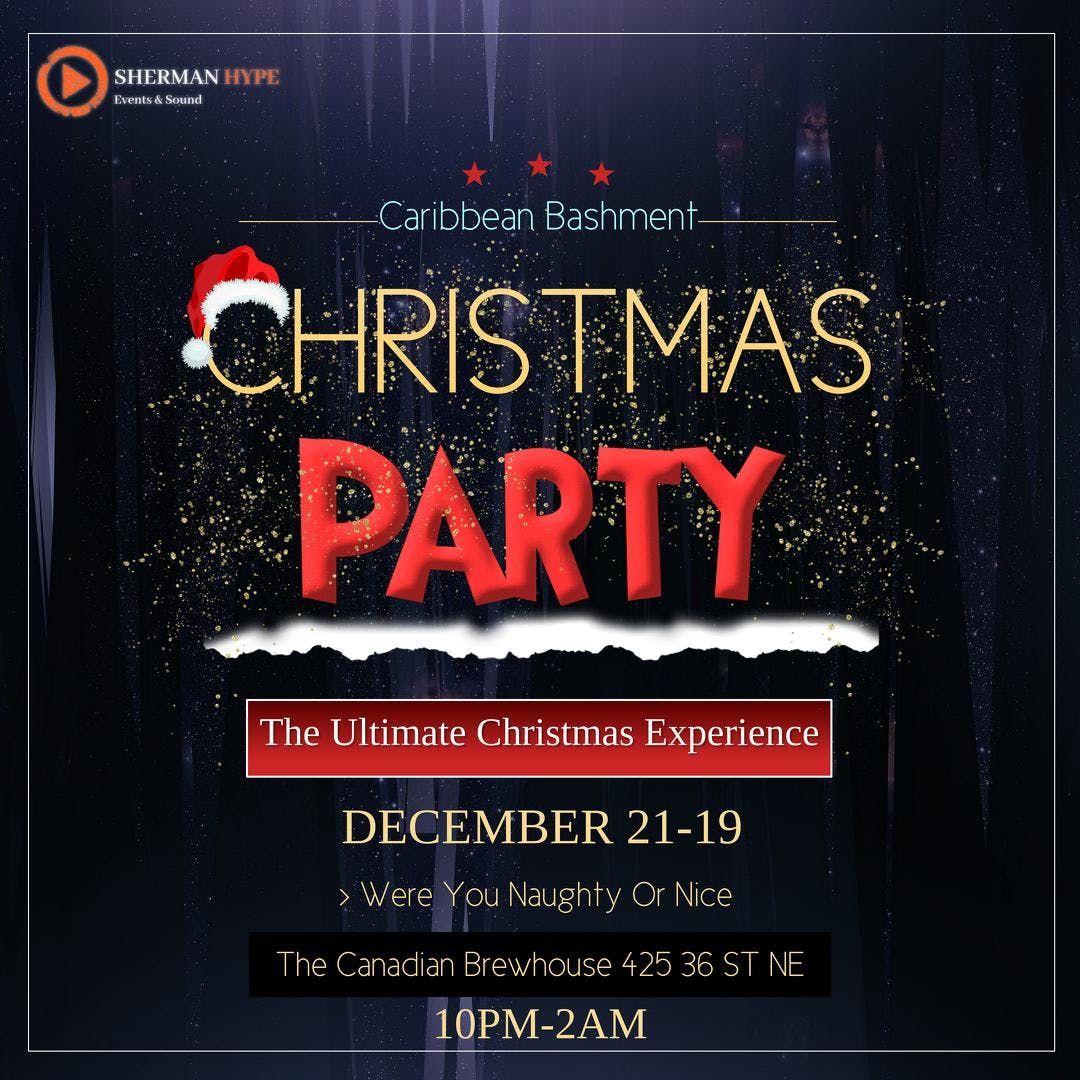 Caribbean Christmas Party At Canadian Brewhouse Calgary