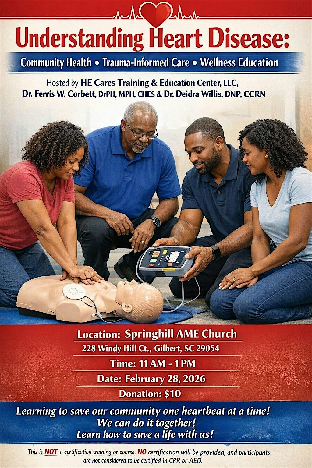 Understanding Heart Disease: Community Health. TIC. Wellness Education