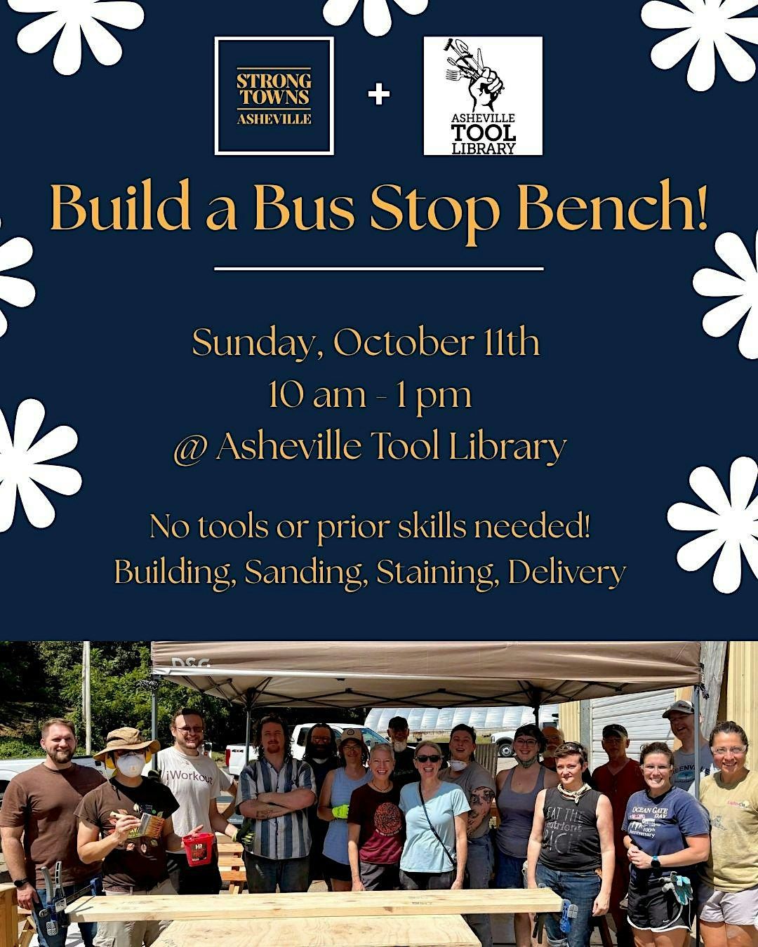 Asheville Bus Stop Bench Building Event, Asheville Tool Library, 11 ...