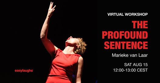 Virtual Workshop The Profound Sentence August 15 2020 Online Event Virtual Workshop The Profound Sentence August 15 2020 Online Event