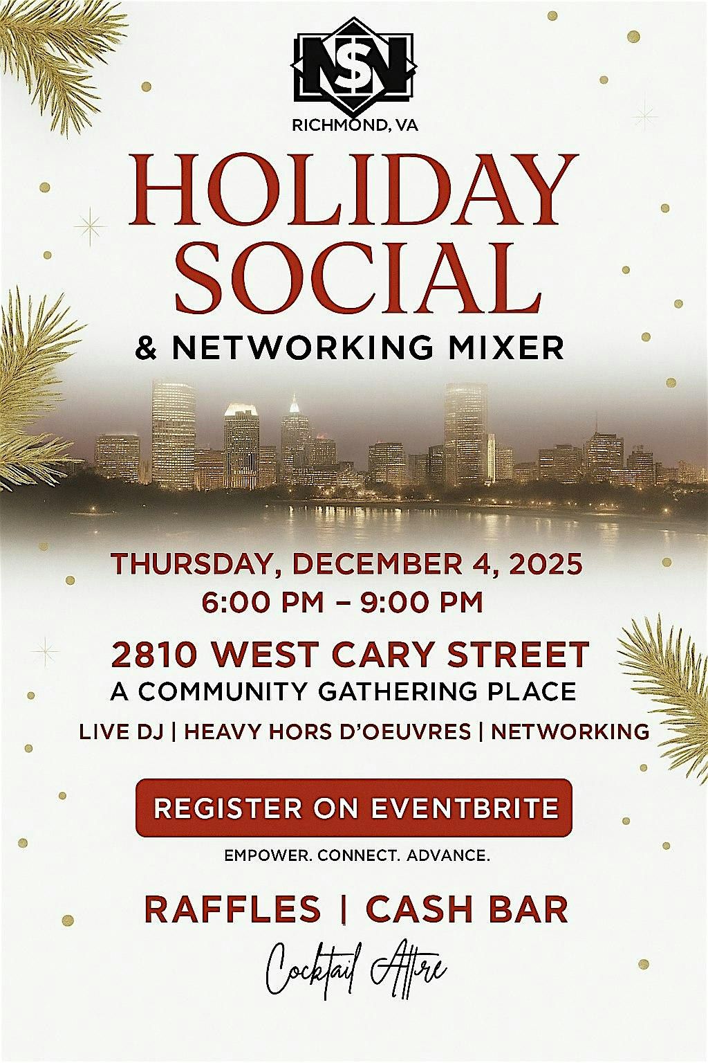 NSN Richmond Holiday Social & Networking Mixer!, 4 December | Event in Richmond | AllEvents