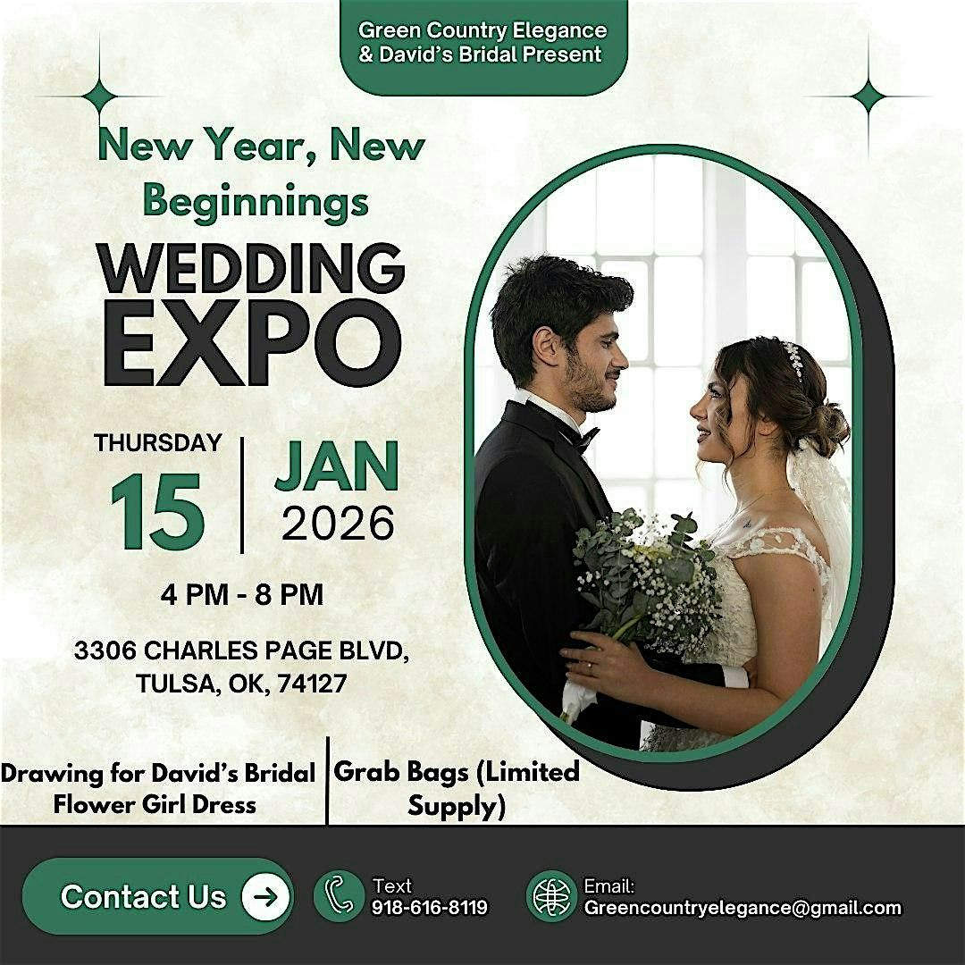 New Year, New Beginnings Wedding Expo, 15 January | Event in Tulsa | AllEvents