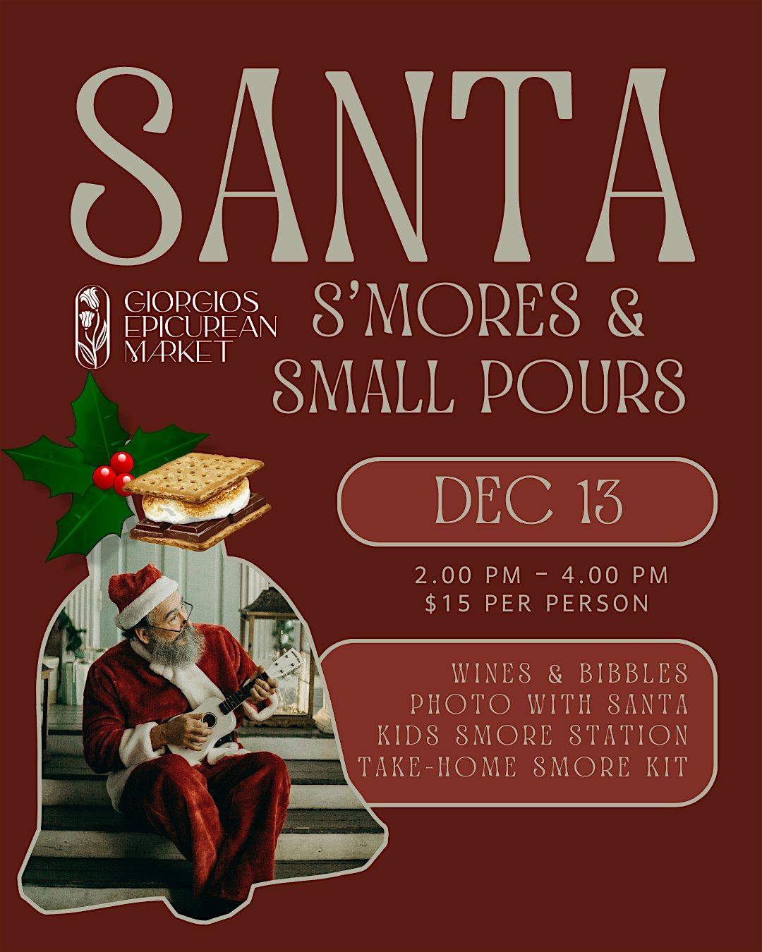 Santa Visit + S’mores & Small Pours at GEM, 13 December | Event in Raleigh | AllEvents