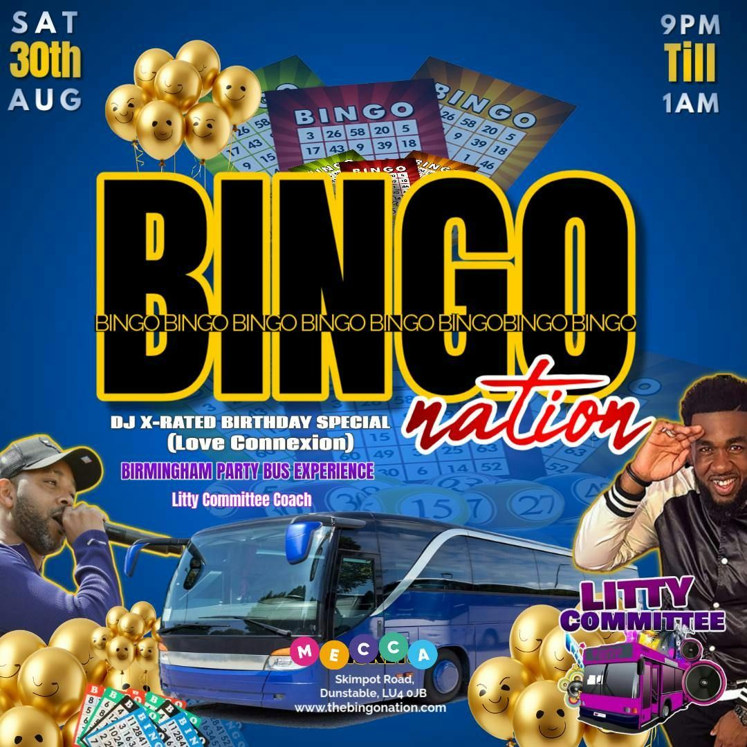 Bingo Nation Luton! Litty committee coach Birmingham to Luton return , 30 August | Event in Dunstable | AllEvents
