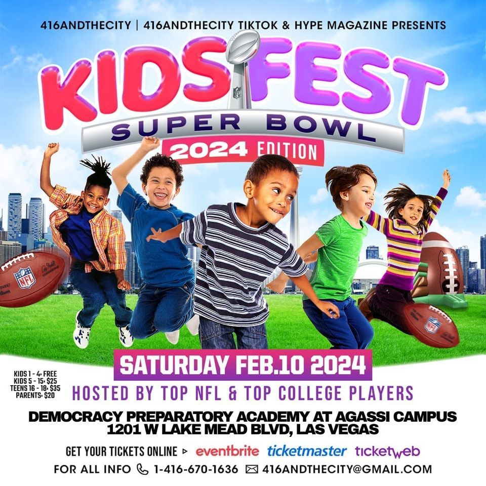 Kids Fest 2024 Las Vegas SuperBowl Weekend, Cambridge Recreation