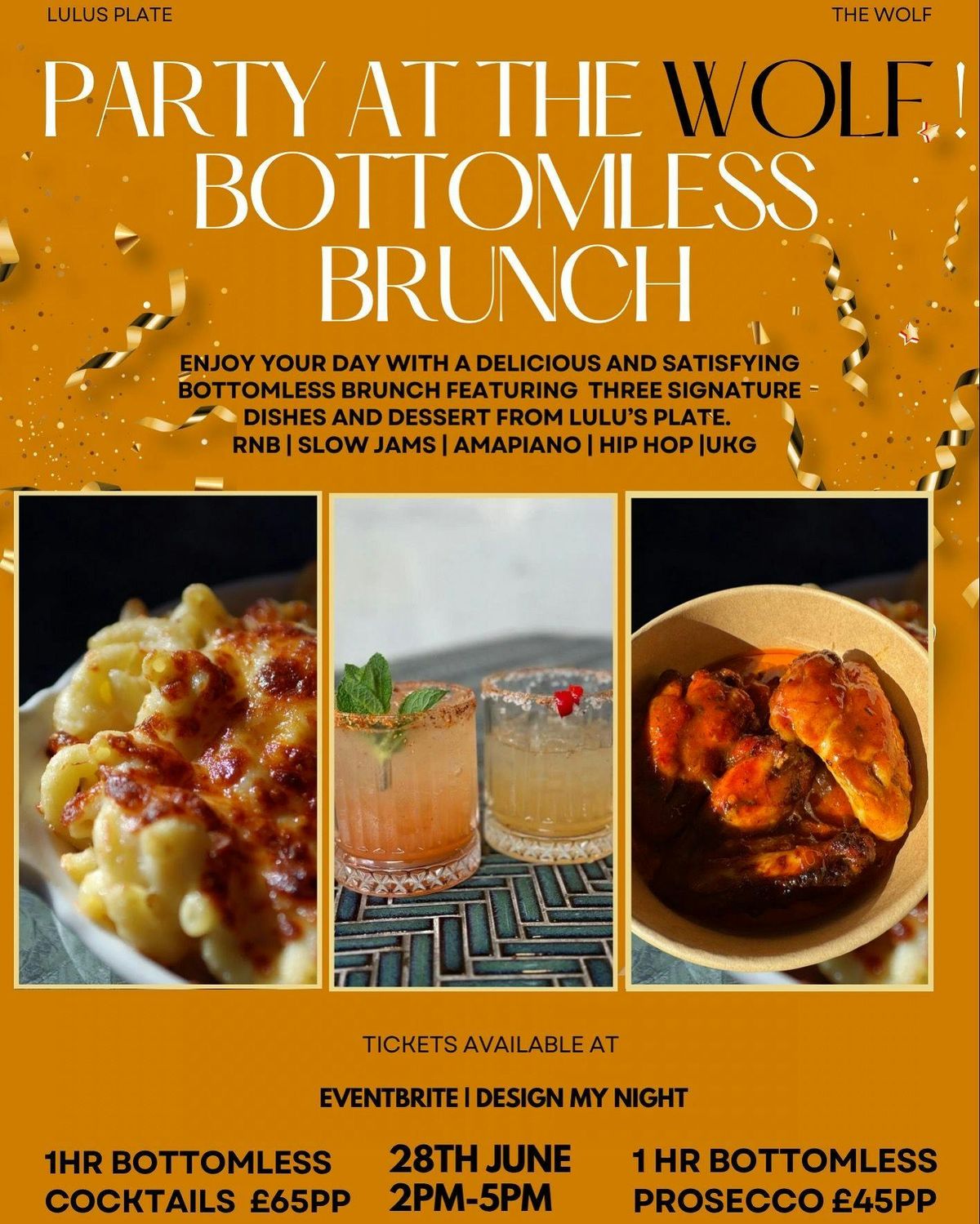Bottomless Brunch @WolfBalham, 28 June | Event in Wimbledon | AllEvents
