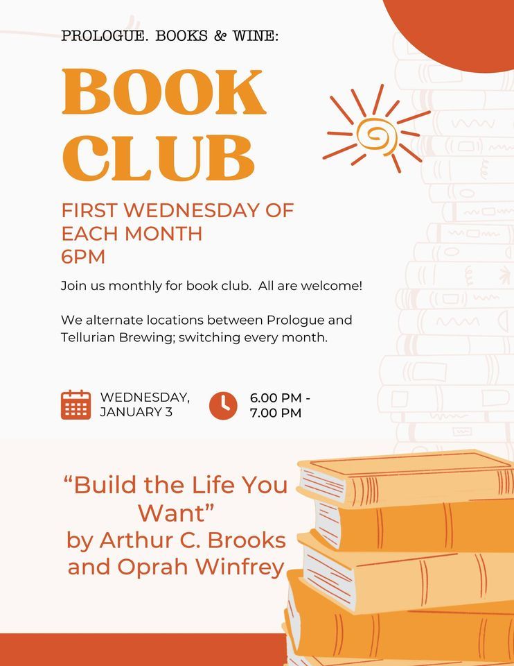 January Book Club!, Prologue Books & Wine, Charles City, January 3 2024 ...