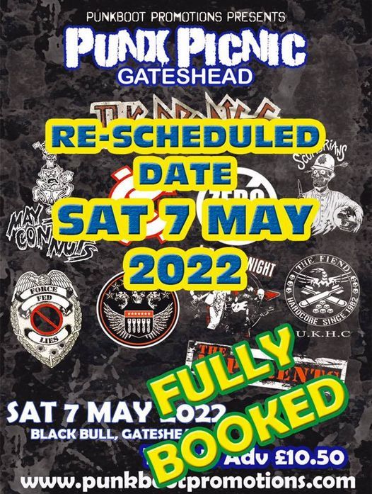 Sold Out Punx Picnic Gateshead Sat 7 May 2022 The Doll At The Black Bull Gateshead May 7 2022 Allevents In All Events In May 2022