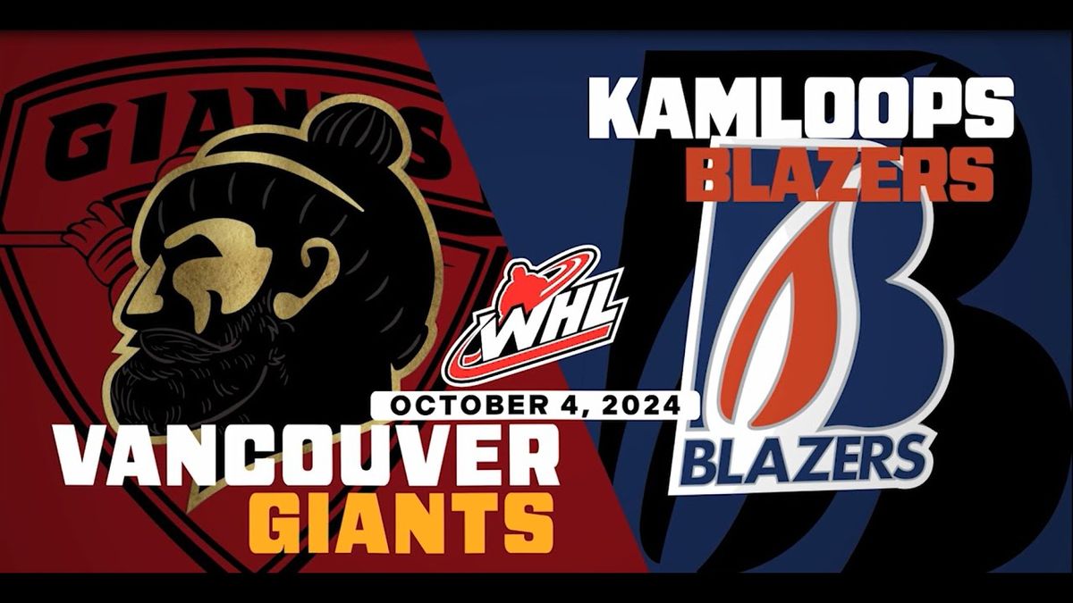 Vancouver Giants at Kamloops Blazers, 1 March | Event in Kamloops | AllEvents