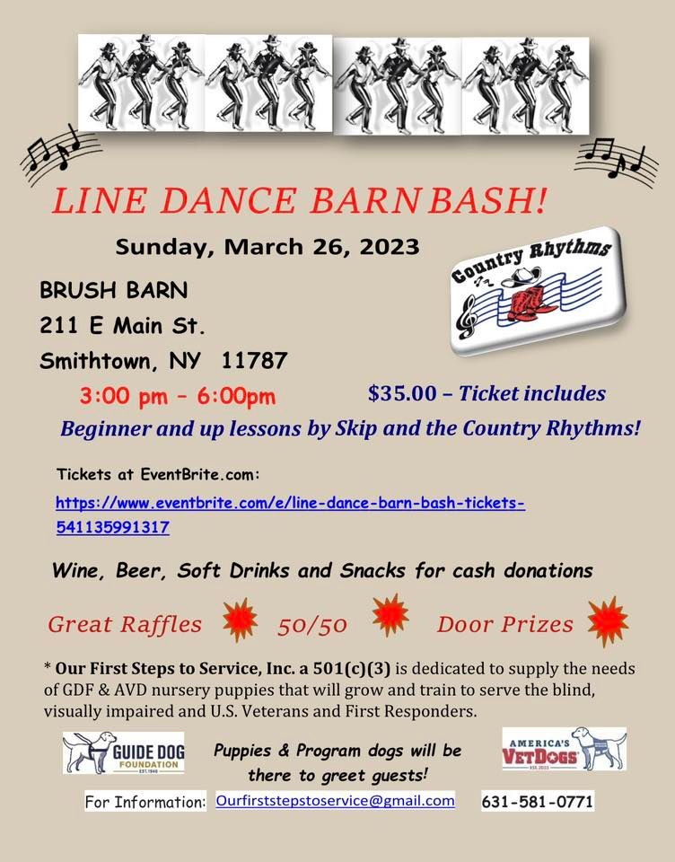 Line Dance Barn Bash, Brush Barn, Smithtown, 26 March 2023 AllEvents.in